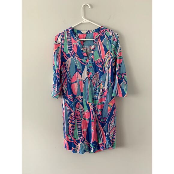 Lilly Pulitzer Ali Cotton Dress Out to Sea Boats Size XS - Picture 2 of 4